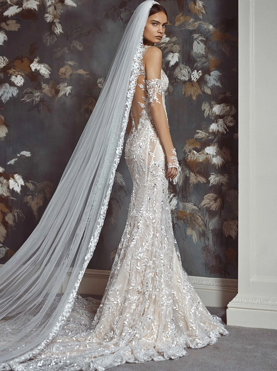 Ivory Beaded Bridal Lace - Giralda 10 Ivory Beaded Bridal Lace - Giralda - Image 8