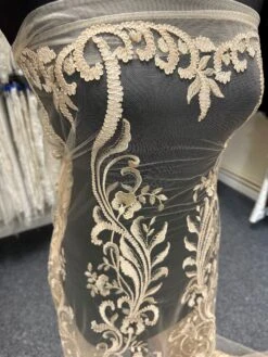 Champagne Embroidered Lace - Dinah -Elegance in Lace 5