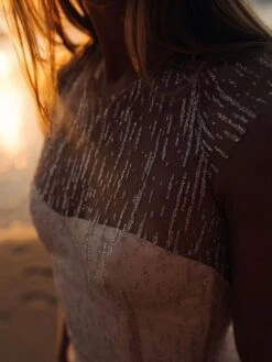 Nude Glitter Lace - Elise -Elegance in Lace AdivineuseofglitterTulleinNude