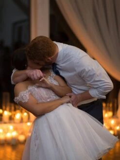 Ivory Sequinned Lace - Amber -Elegance in Lace AdressthatusesAmberLace