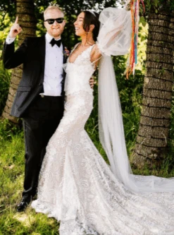 Ivory Glitter 3D Lace - Aileen -Elegance in Lace Aileen