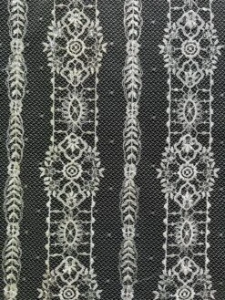 Ivory Sequinned Lace - Amber -Elegance in Lace Amber 1