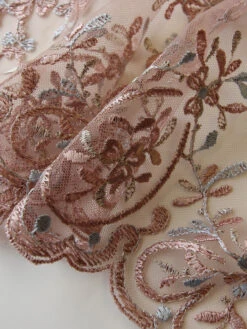 Antique Rose Lace - Legacy -Elegance in Lace AntiqueRoseLace Legacy Closeup