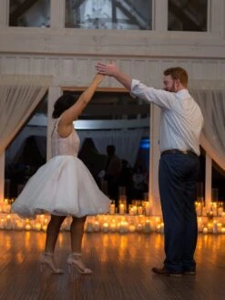 Ivory Sequinned Lace - Amber -Elegance in Lace AstunningbridalgownusingAmberlace
