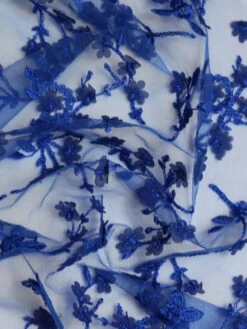 Royal Blue Embroidery Lace - Austen -Elegance in Lace Austen
