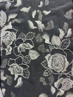 Ivory Beaded Lace - Bardot -Elegance in Lace Bardot