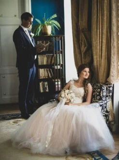 White Corded Lace - Belinda 21 White Corded Lace - Belinda -Elegance in Lace BelindaLacedress1