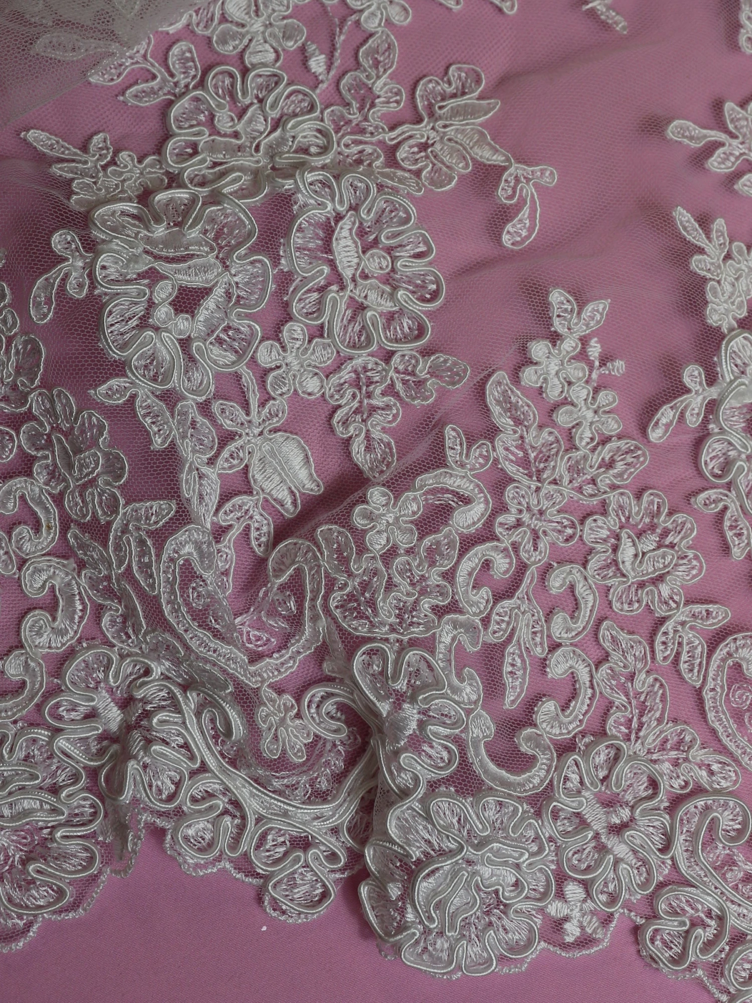 White Corded Lace - Belinda 15 White Corded Lace - Belinda - Image 13