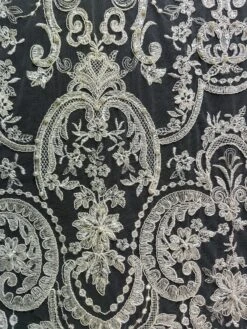 Ivory Beaded Lace - Bella 41 Ivory Beaded Lace - Bella -Elegance in Lace Bella