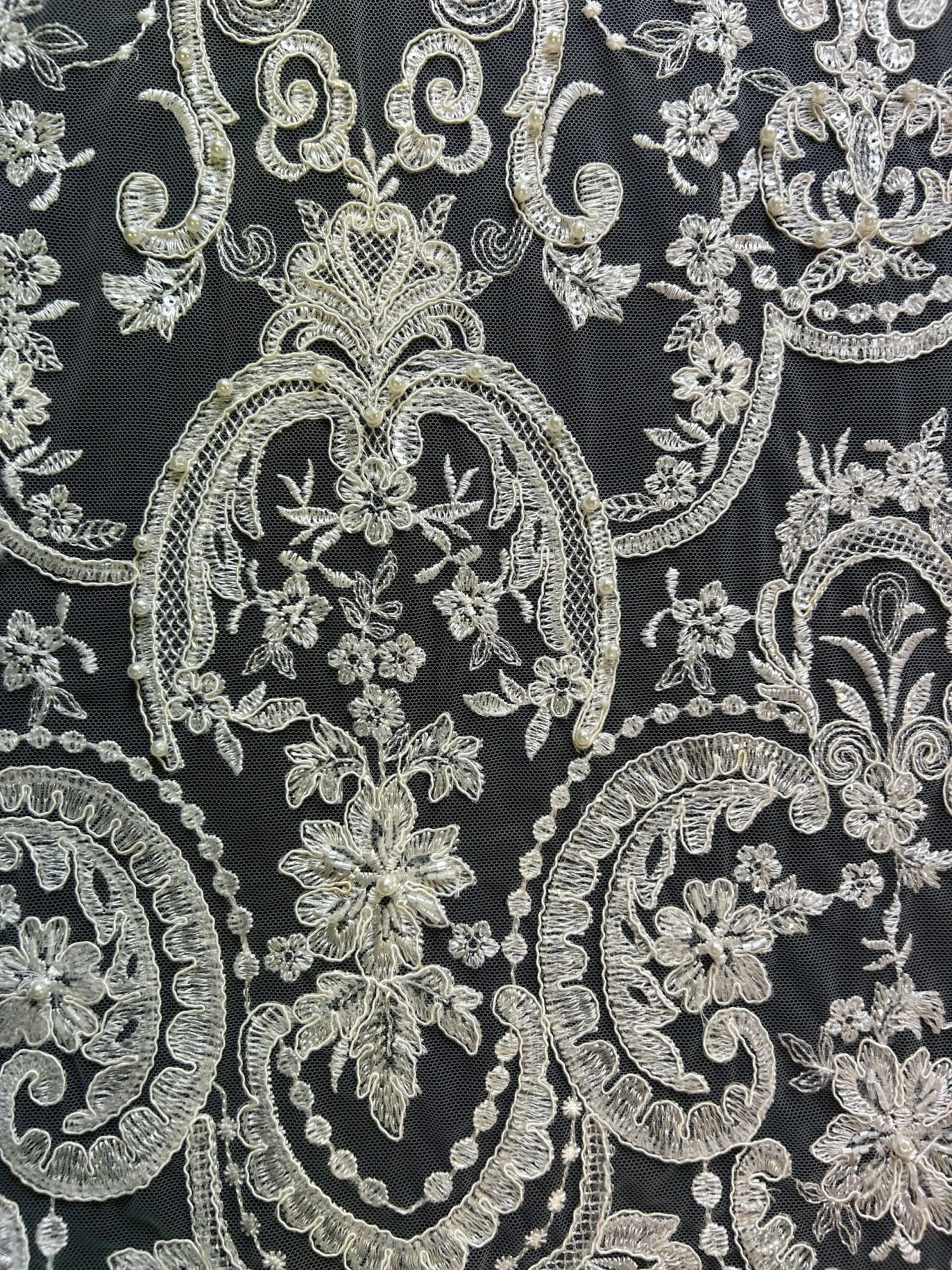 Ivory Beaded Lace - Bella 22 Ivory Beaded Lace - Bella - Image 20