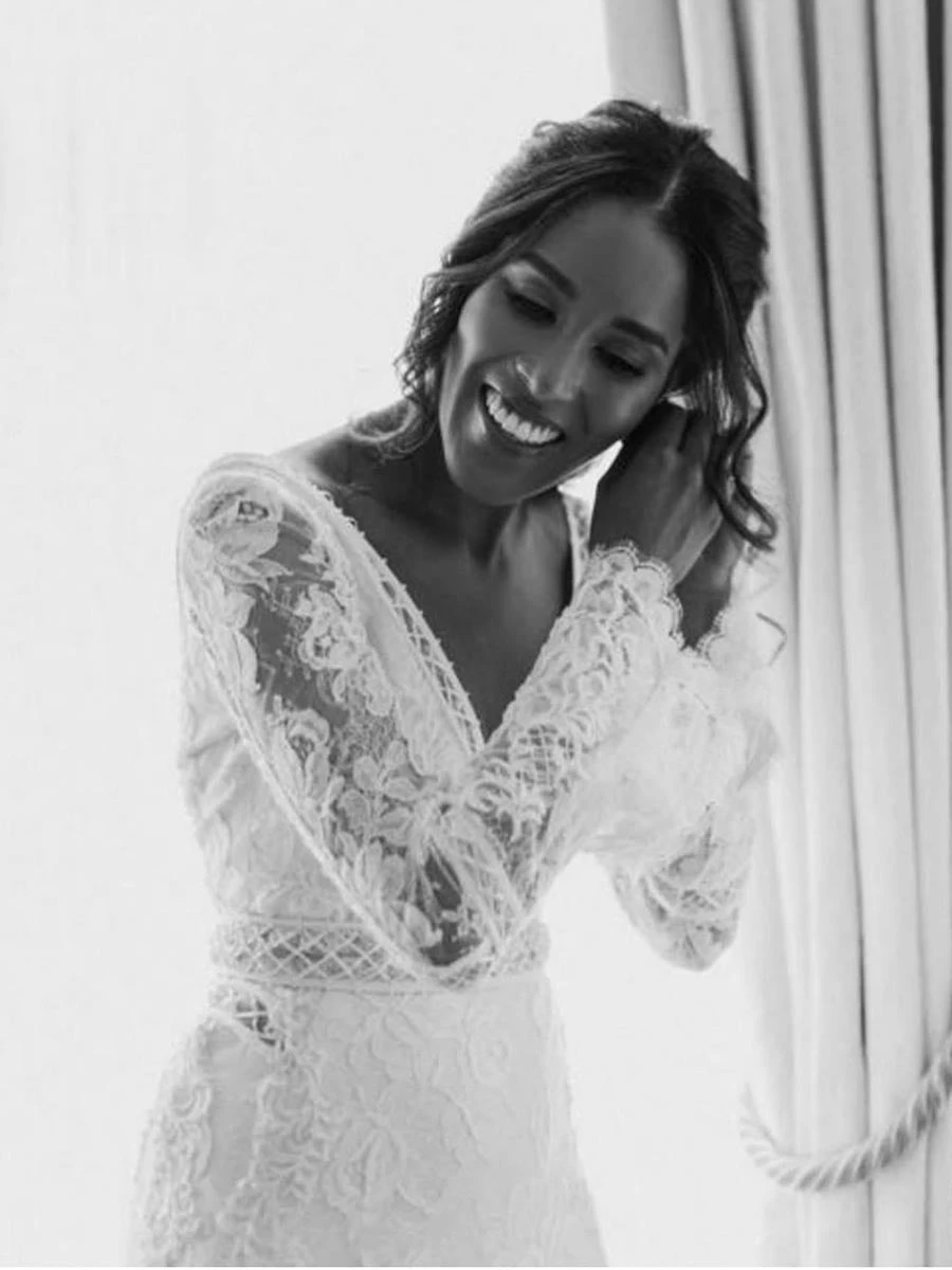 Ivory Chantilly Lace - Harper 4 Ivory Chantilly Lace - Harper - Image 2