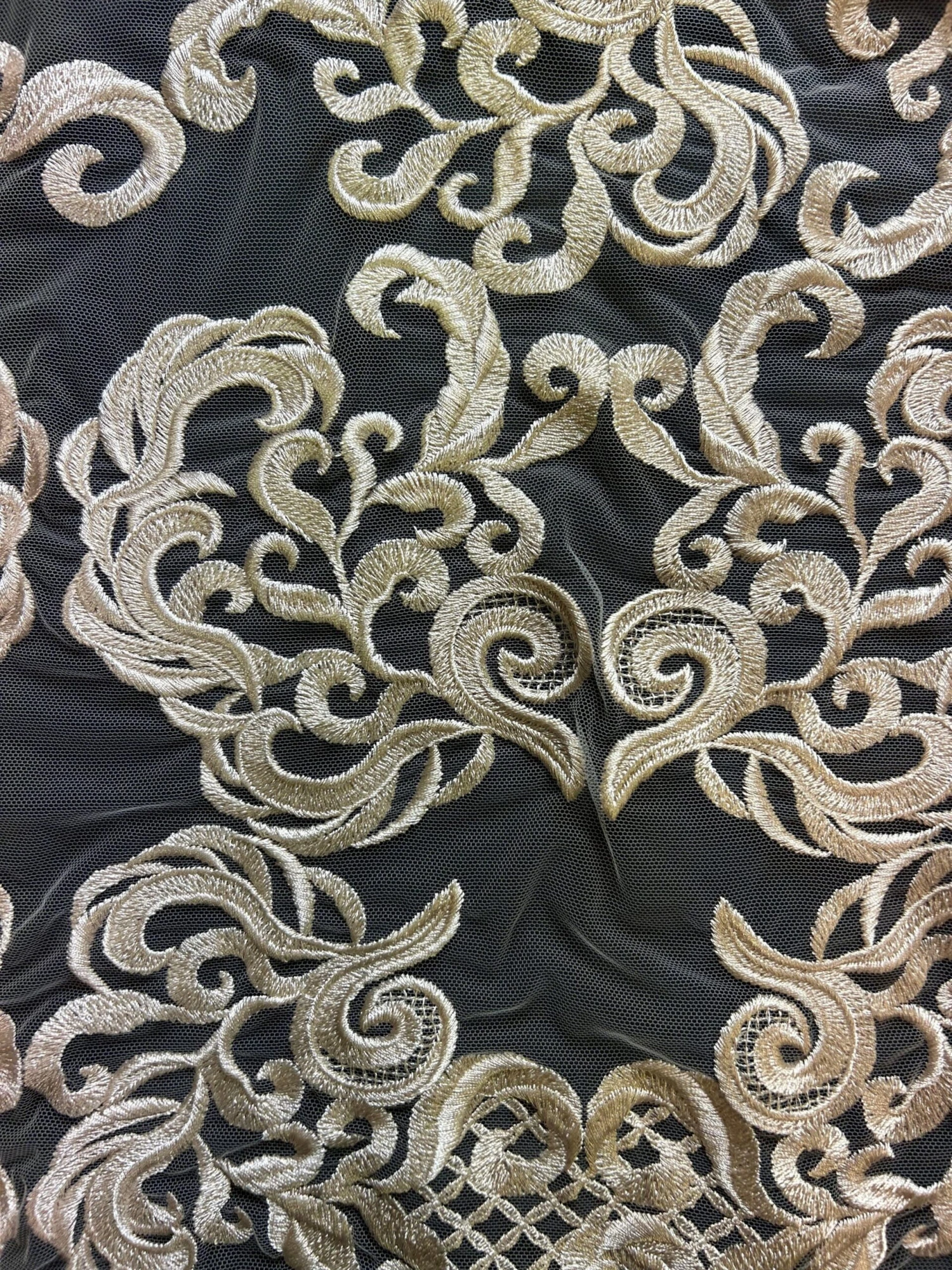 Champagne Embroidered Lace - Binta 8 Champagne Embroidered Lace - Binta - Image 7