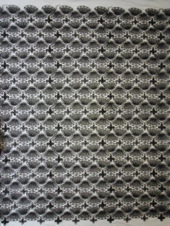 Black Embroidery Lace - Rivka -Elegance in Lace BlackEmbroideredLace Rivka FullWidth