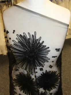 Black Corded & Sequinned Lace - Danuta -Elegance in Lace BlackLace Danuta