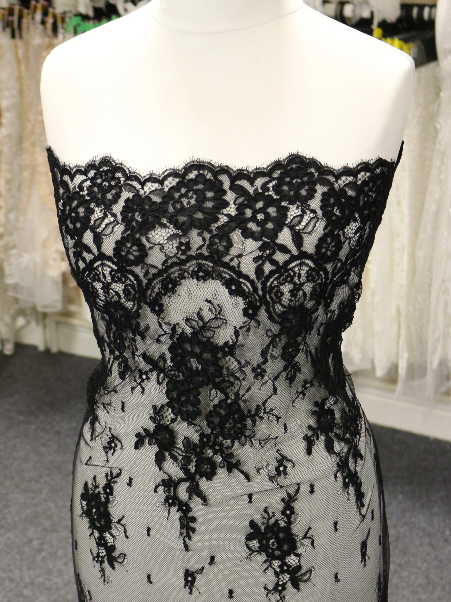 Black Corded Lace - Eloise 7 Black Corded Lace - Eloise - Image 5