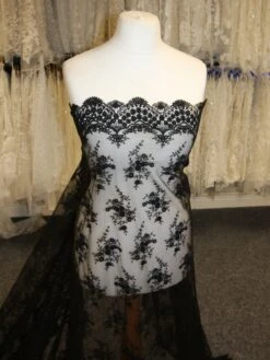 Black Embroidered Lace - Kirsty -Elegance in Lace BlackLace Kirsty 1