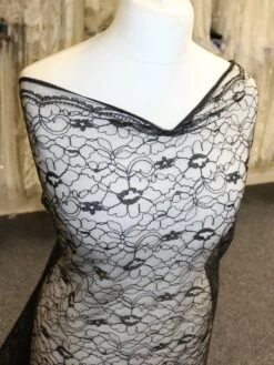 Black Corded Lace - Leanne -Elegance in Lace BlackLace Leanne