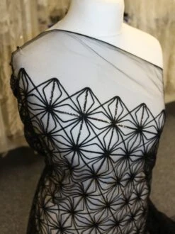 Black Sequin Lace - Oaklyn -Elegance in Lace BlackLace Oaklyn jpg