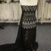 Black Beaded Guipure Lace - Vaeda -Elegance in Lace BlackLace Vaeda