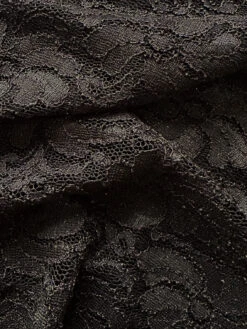 Black Stretch Glitter Lace - Vindication -Elegance in Lace BlackStretchLace Vindication 1