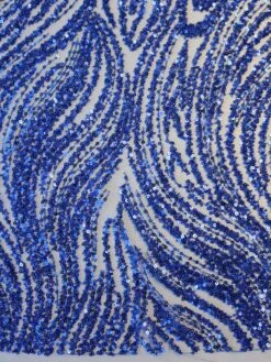 Blue Beaded & Sequinned Lace - Gillian 15 Blue Beaded & Sequinned Lace - Gillian -Elegance in Lace BlueBeadedLace Deena