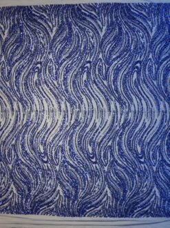 Blue Beaded & Sequinned Lace - Gillian 16 Blue Beaded & Sequinned Lace - Gillian -Elegance in Lace BlueBeadedLace Deena FullWidth