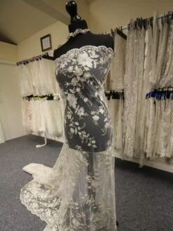 Champagne Beaded Lace - Kendall -Elegance in Lace BridalLace Kendall 43794eec fded 4df9 86b7 3be5e66345b3