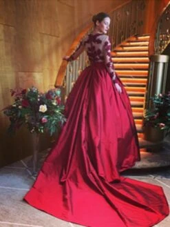 Wine Corded Lace - Janis 12 Wine Corded Lace - Janis -Elegance in Lace CarolynbaxterJanisWinedress