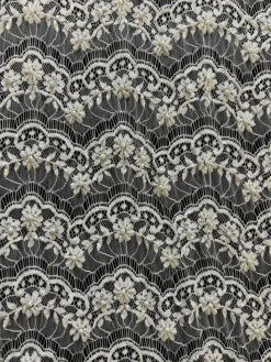 Ivory Beaded Lace - Celine 21 Ivory Beaded Lace - Celine -Elegance in Lace Celine 1