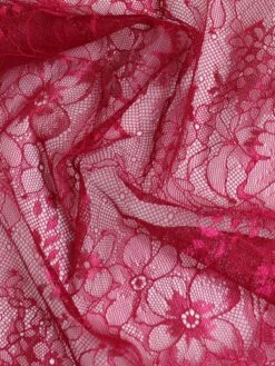 Cerise Raschel Lace - Clio -Elegance in Lace CeriseLace Clio 1