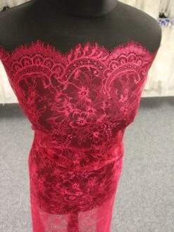 Cerise Raschel Lace - Clio -Elegance in Lace CeriseLace Clio