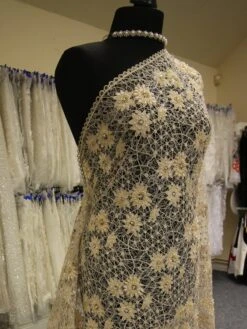 Elegance in Lace -Elegance in Lace ChampagneBridalLace Louanda