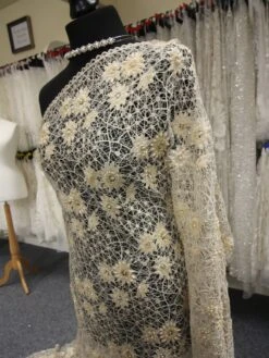 Champagne Beaded Lace - Louanda -Elegance in Lace ChampagneBridalLace Louanda 951fe7de aa43 4e41 b5cd ce84c455c596