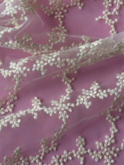 Champagne French Embroidered Lace - Larissa -Elegance in Lace ChampagneEmbroideryLace Larissa