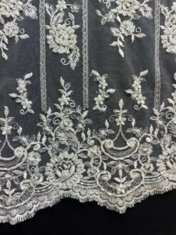 Ivory Beaded Lace - Christina -Elegance in Lace Christina