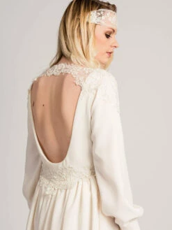 Ivory Beaded Lace - Christina -Elegance in Lace Christinalacedress