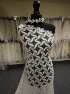 Ivory Embroidered Lace - Clarence -Elegance in Lace Clarence3