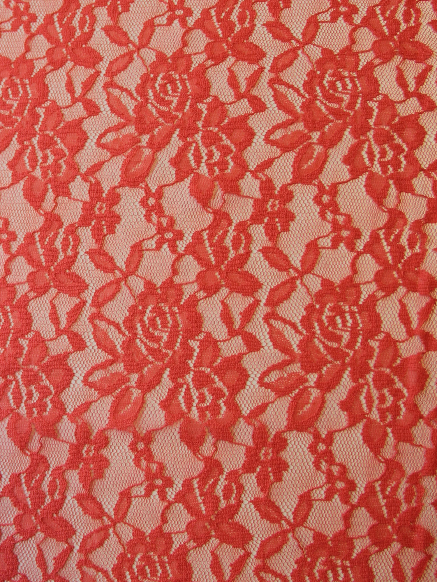 Coral Raschel Stretch Lace - Evie 4 Coral Raschel Stretch Lace - Evie - Image 2