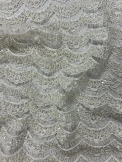 Ivory Beaded Lace - Demi 22 Ivory Beaded Lace - Demi -Elegance in Lace Demi 1