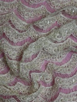 Ivory Beaded Lace - Demi 21 Ivory Beaded Lace - Demi -Elegance in Lace Demi