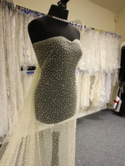 Champagne Diamanté & Beaded Tulle - Zola -Elegance in Lace DiamanteTulle Zola d834cf1b 4120 4f70 bbc3 59e55affa54a