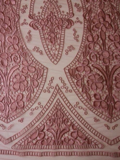 Dusky Pink Embroidered Lace - Nyla -Elegance in Lace DuskyPinkLace Nyla