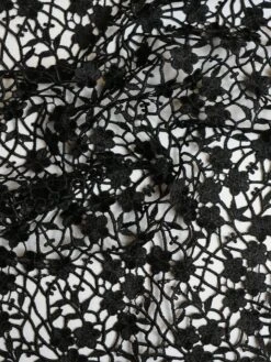 Black Guipure Lace - Ebba -Elegance in Lace EbbaBlack