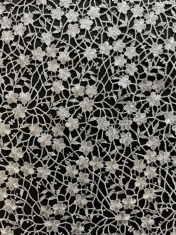 Silver Guipure Lace - Ebba -Elegance in Lace EbbaSilver