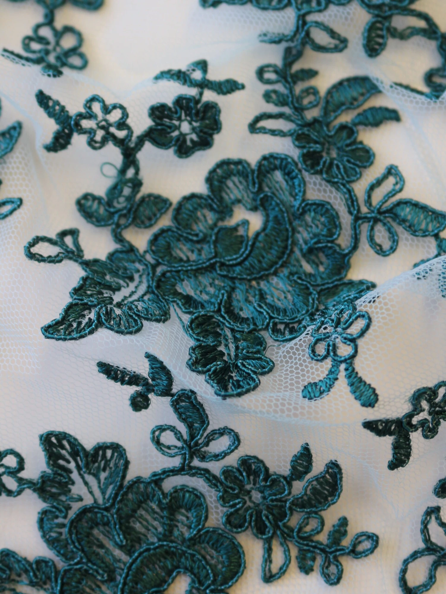 Emerald Green Lace - Philippa 4 Emerald Green Lace - Philippa - Image 2