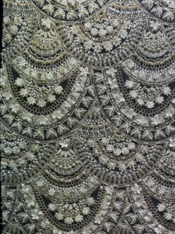 Ivory & Champagne Beaded Lace - Emmeline -Elegance in Lace Emmelinechampagne 1