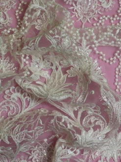 Ivory Sequinned Embroidered Lace - Fifi 19 Ivory Sequinned Embroidered Lace - Fifi -Elegance in Lace Fifi