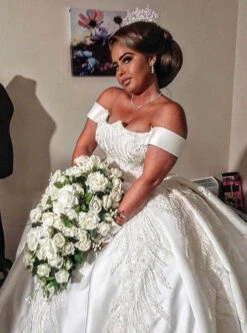 Ivory Embroidered Lace - Willow 16 Ivory Embroidered Lace - Willow -Elegance in Lace FleurLace