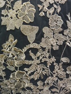 Champagne Embroidery Lace - Garbo -Elegance in Lace GarboChampagne