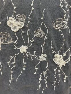 Ivory Beaded Embroidered Lace - Genka 21 Ivory Beaded Embroidered Lace - Genka -Elegance in Lace Genka